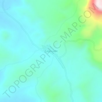 Carte topographique Falessade, altitude, relief