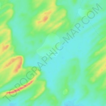 Carte topographique Sumat, altitude, relief