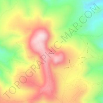 Carte topographique Imanga, altitude, relief