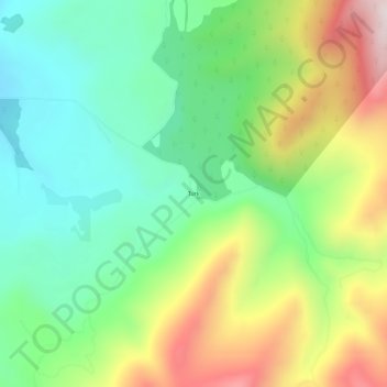 Carte topographique Turk, altitude, relief