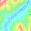 Carte topographique Coto-Rios, altitude, relief