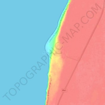 Carte topographique Aftissat, altitude, relief