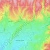 Carte topographique Les Naudins, altitude, relief