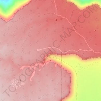 Carte topographique Gooseberry Mesa, altitude, relief