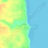 Carte topographique Punta Colorada, altitude, relief