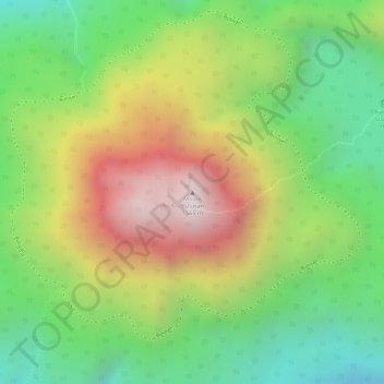 Carte topographique Mount Bulusan, altitude, relief