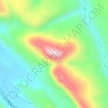 Carte topographique Mount Vincent, altitude, relief