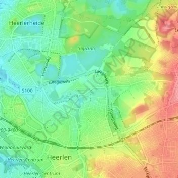 Carte topographique Palemig, altitude, relief