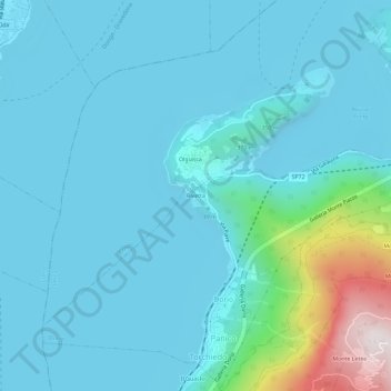 Carte topographique Rivetta, altitude, relief