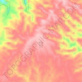 Carte topographique Bungle Bungle Range, altitude, relief