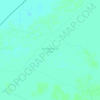 Carte topographique Mubarak Khan Goth, altitude, relief