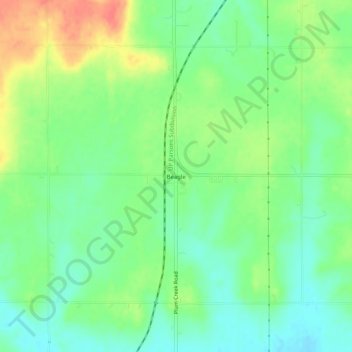 Carte topographique Beagle, altitude, relief