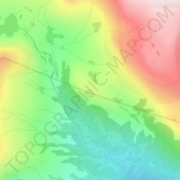 Carte topographique Kolla, altitude, relief