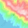 Carte topographique Καρδιανή, altitude, relief