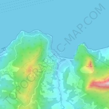 Carte topographique Wadi al-Marsa, altitude, relief