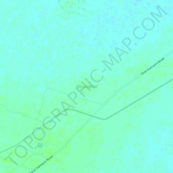 Carte topographique Dhundhui, altitude, relief