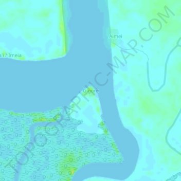 Carte topographique Gigore, altitude, relief