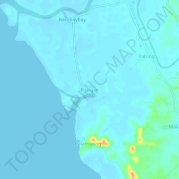 Carte topographique Pasigay, altitude, relief