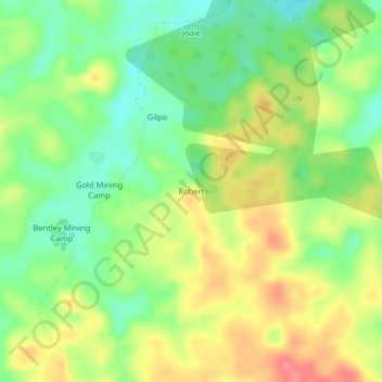 Carte topographique Robert, altitude, relief