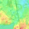 Carte topographique Overdam, altitude, relief