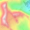 Carte topographique Mount Smith-Dorrien, altitude, relief