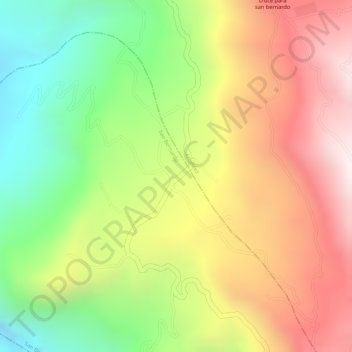 Carte topographique Portones, altitude, relief