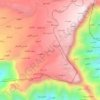 Carte topographique Al Manaqil, altitude, relief