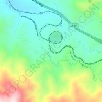 Carte topographique Walong, altitude, relief
