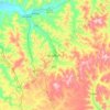 Carte topographique Arxan, altitude, relief