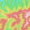 Carte topographique Height, altitude, relief