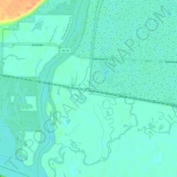 Carte topographique Trevino, altitude, relief