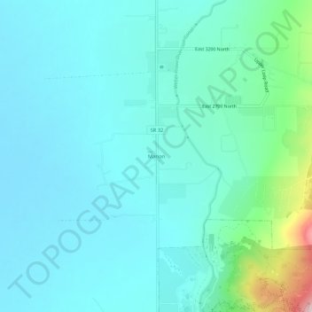 Carte topographique Marion, altitude, relief