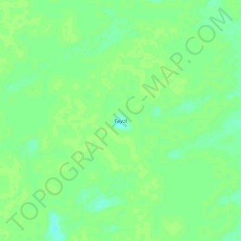 Carte topographique Fayol, altitude, relief