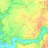 Carte topographique Le Petit Breuil, altitude, relief