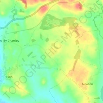 Carte topographique Drointon, altitude, relief