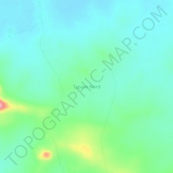 Carte topographique Tapare Nord, altitude, relief