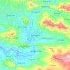 Carte topographique Portugual, altitude, relief