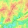 Carte topographique Druid Hill, altitude, relief
