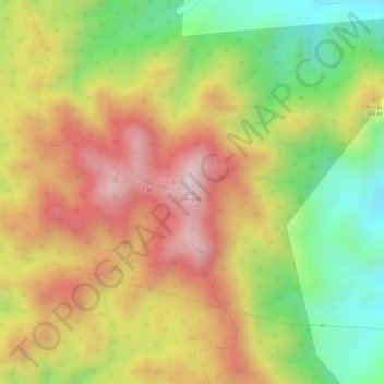 Carte topographique 大坦顶, altitude, relief