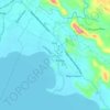 Carte topographique Takungan, altitude, relief