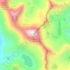 Carte topographique Mount Darwin, altitude, relief