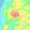 Carte topographique Κάστρο, altitude, relief