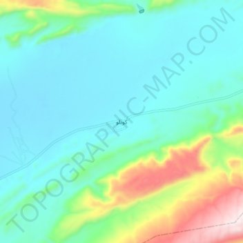 Carte topographique Kohlu, altitude, relief