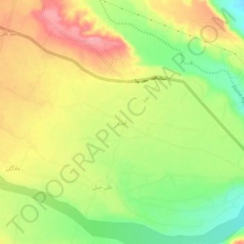 Carte topographique Ipi, altitude, relief