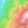 Carte topographique Le Recoin, altitude, relief