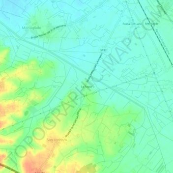 Carte topographique Le Fosse, altitude, relief
