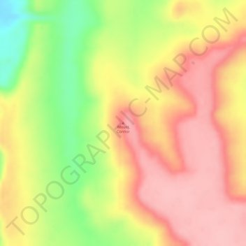 Carte topographique Mount Connor, altitude, relief