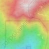 Carte topographique Strawberry Cienaga, altitude, relief