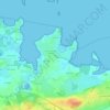 Carte topographique Saint-Martin, altitude, relief
