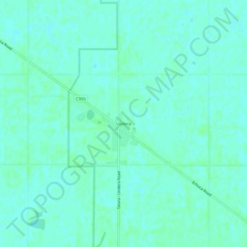 Carte topographique Undera, altitude, relief